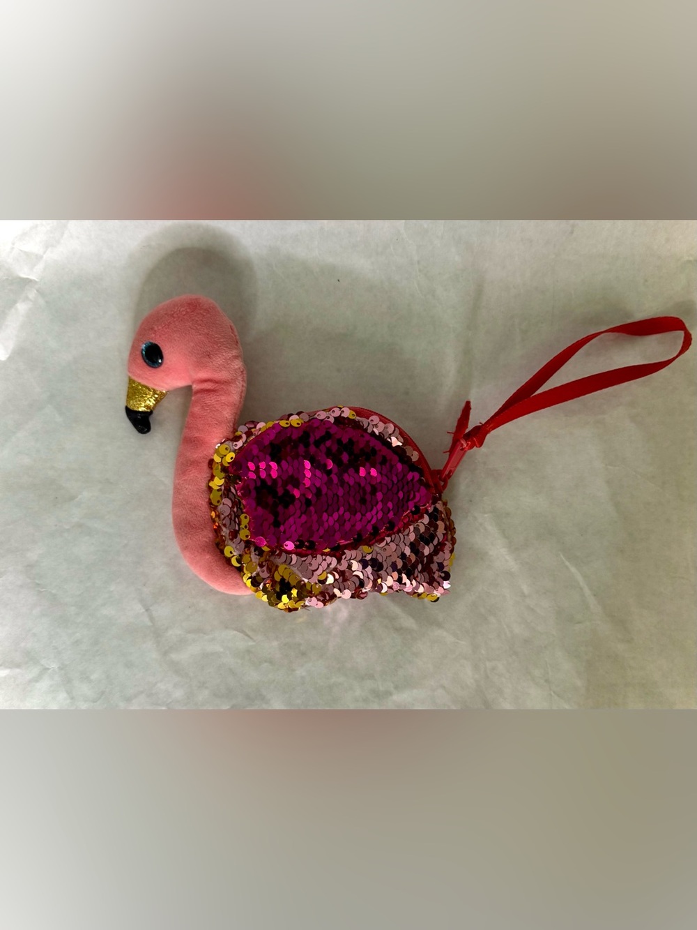 TY Pink Flamingo Change Purse - Picture 5 of 16